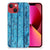 Apple iPhone 13 Bumper Hoesje Wood Blue