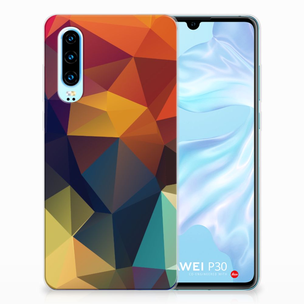 Huawei P30 TPU Hoesje Polygon Color