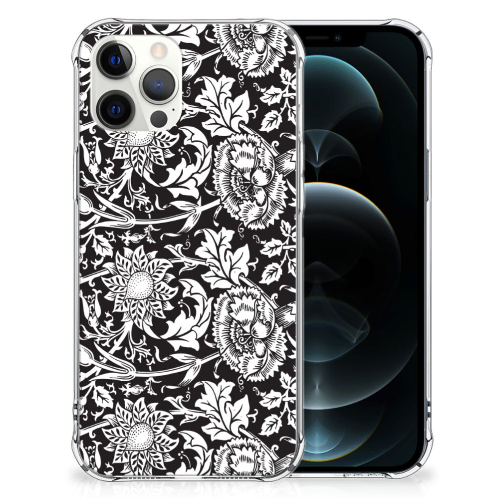 iPhone 12 Pro Max Case Black Flowers B2C Telecom