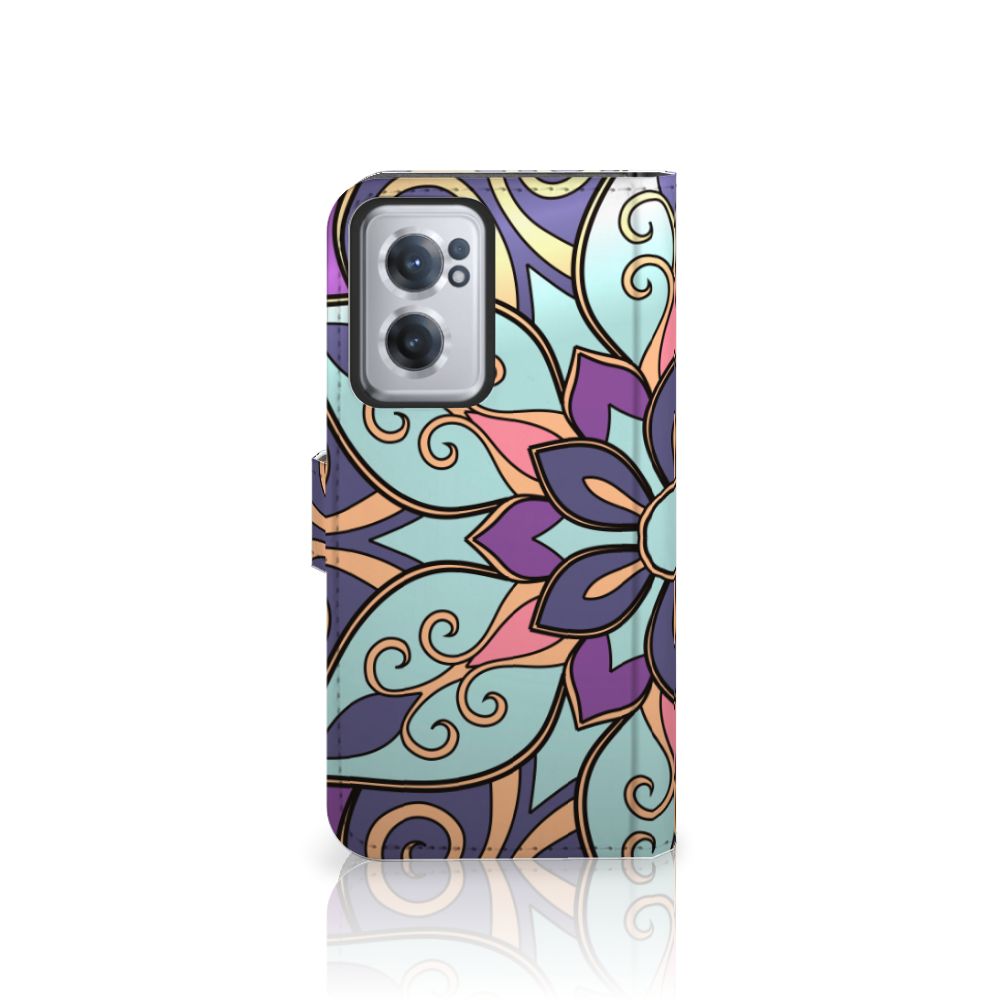 OnePlus Nord CE 2 Hoesje Purple Flower
