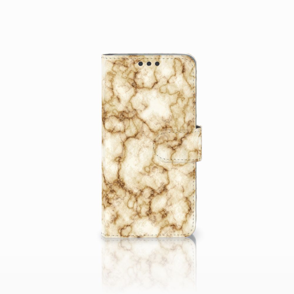 Microsoft Lumia 650 Bookcase Marmer Goud