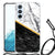 Samsung Galaxy A54 5G Anti-Shock Hoesje Marmer Wit Zwart - Origineel Cadeau Man B2C Telecom