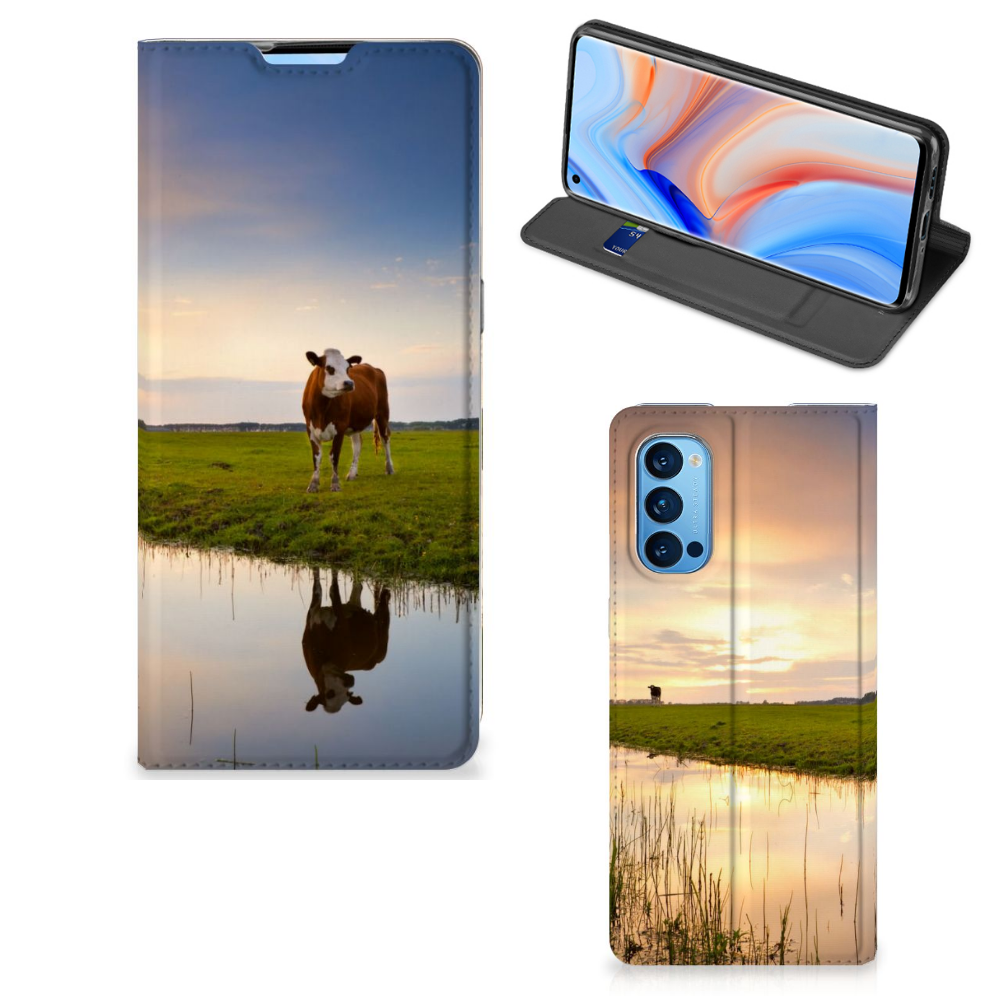OPPO Reno4 Pro 5G Hoesje maken Koe - B2C Telecom