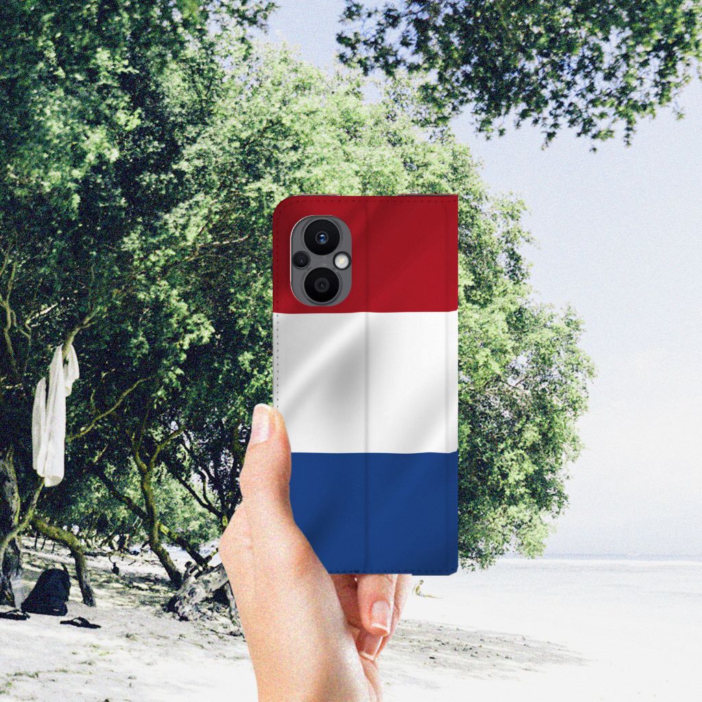 OPPO Reno8 Lite Standcase Nederlandse Vlag - B2C Telecom