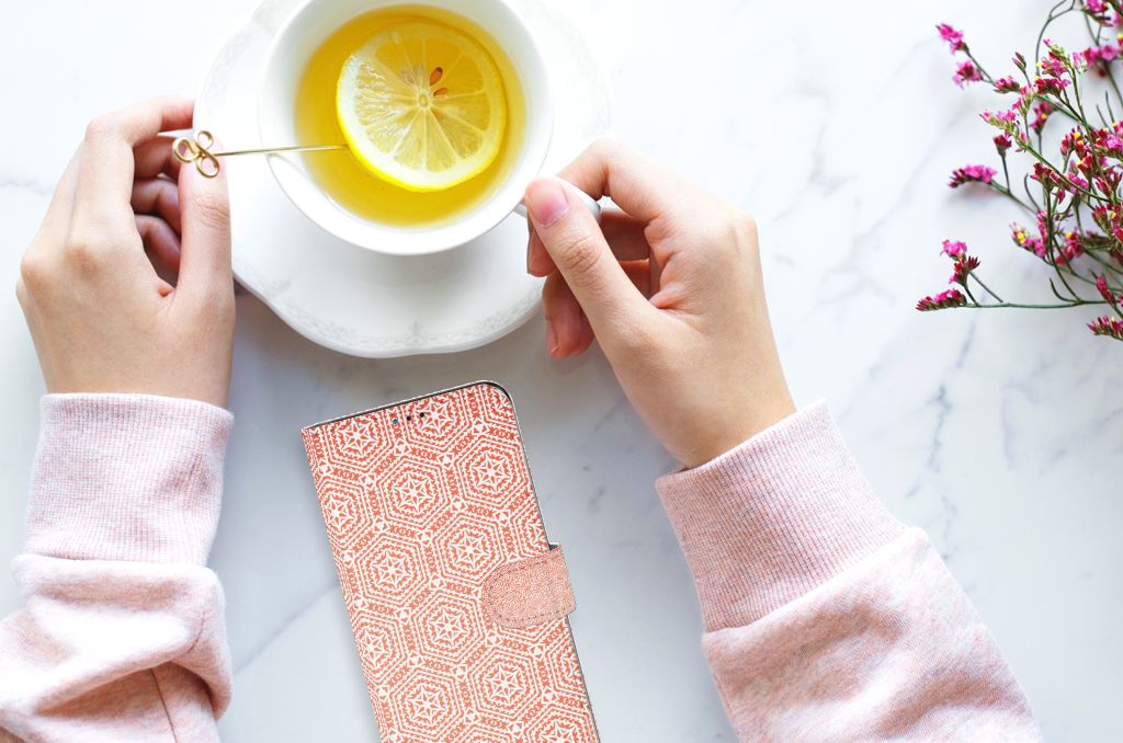 Motorola Moto G9 Play | E7 Plus Telefoon Hoesje Pattern Orange