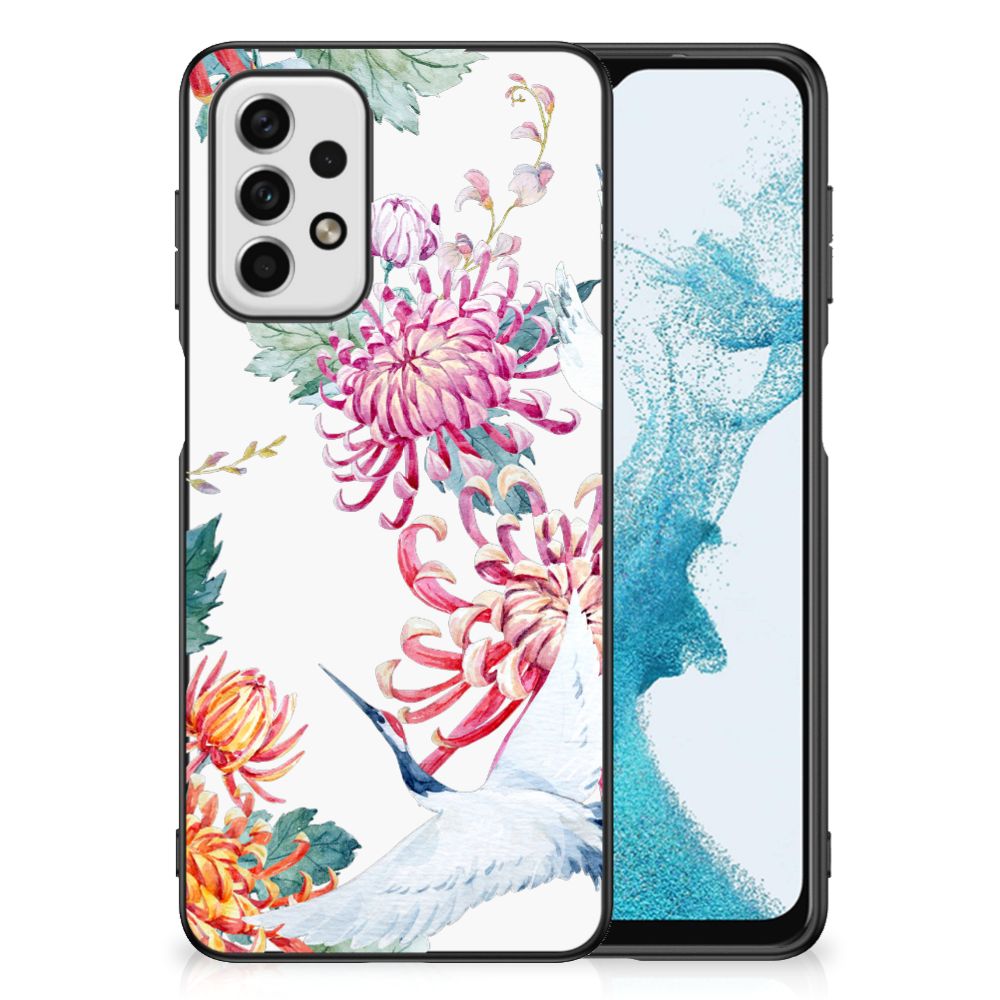 Samsung Galaxy A23 Dierenprint Telefoonhoesje Bird Flowers B2C Telecom