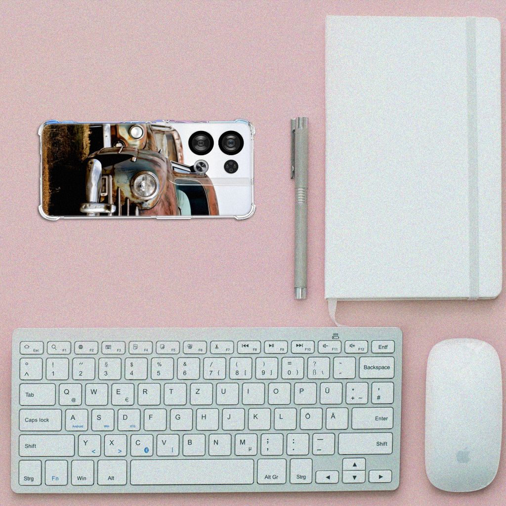 OPPO Reno8 Anti-shock Hoesje met foto Vintage Auto B2C Telecom