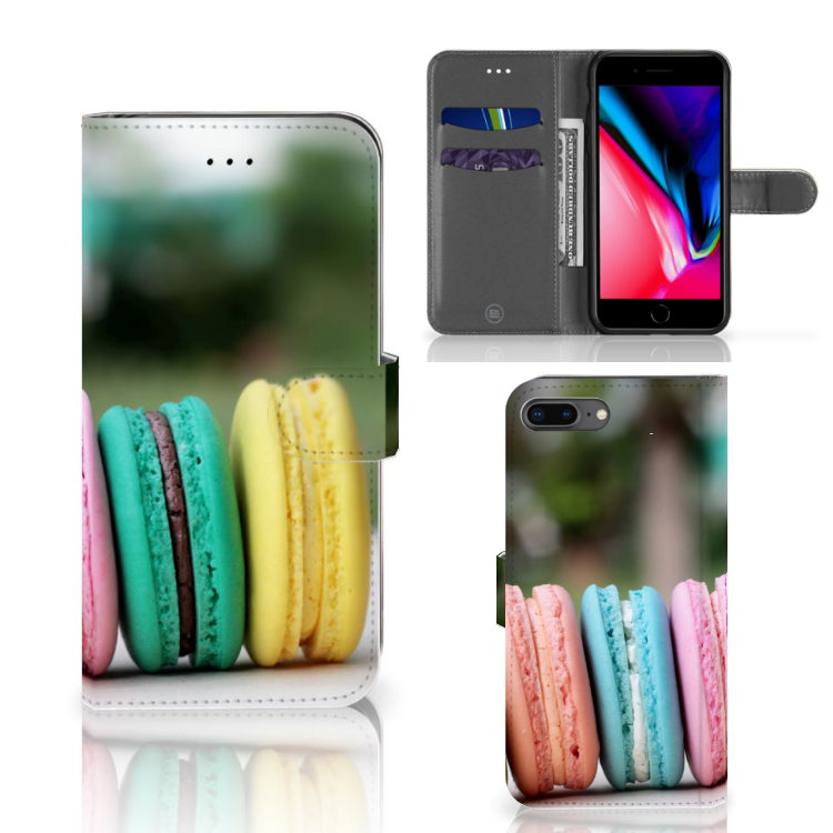 Apple iPhone 7 Plus | 8 Plus Book Cover Macarons