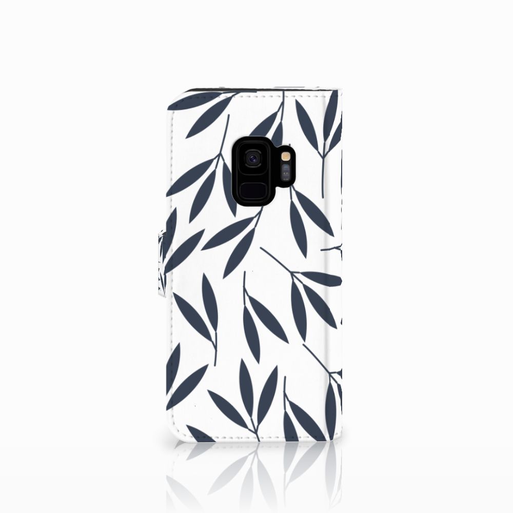 Samsung Galaxy S9 Hoesje Leaves Blue