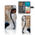 Samsung Galaxy A73 5G Telefoonhoesje met Pasjes Cheetah met close-up van cheeta en ruimte voor pasjes.
