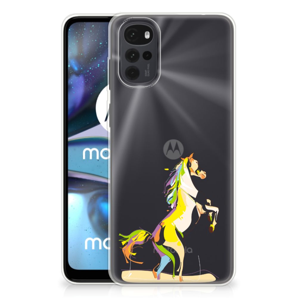 Motorola Moto G22 Telefoonhoesje met Naam Horse Color B2C Telecom