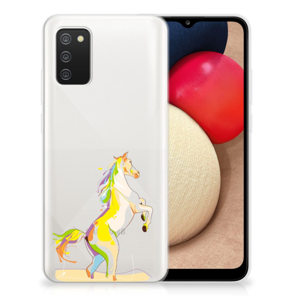 Samsung Galaxy A02s Telefoonhoesje met Naam Horse Color B2C Telecom