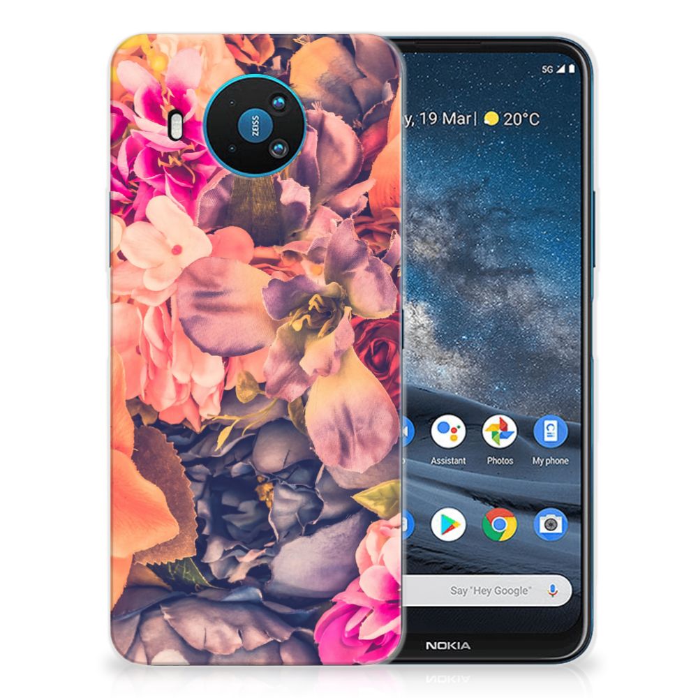 Nokia 8.3 TPU Case Bosje Bloemen