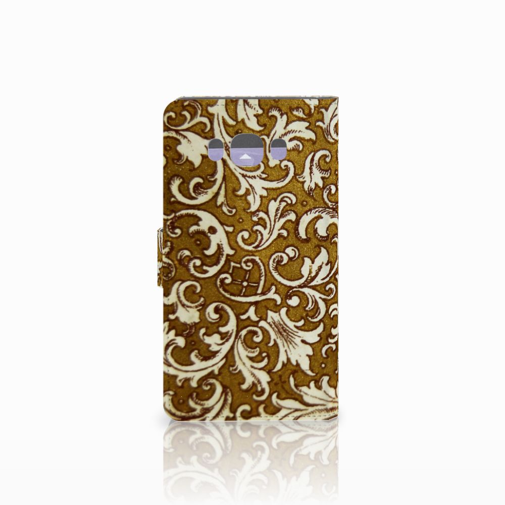 Wallet Case Samsung Galaxy J7 2016 Barok Goud