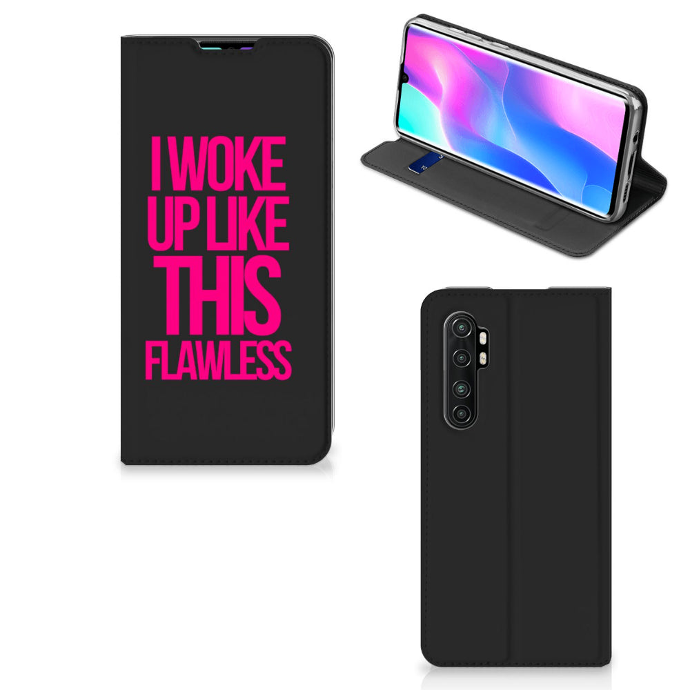 Xiaomi Mi Note 10 Lite Hoesje met tekst Woke Up - Origineel Cadeau Zelf Maken