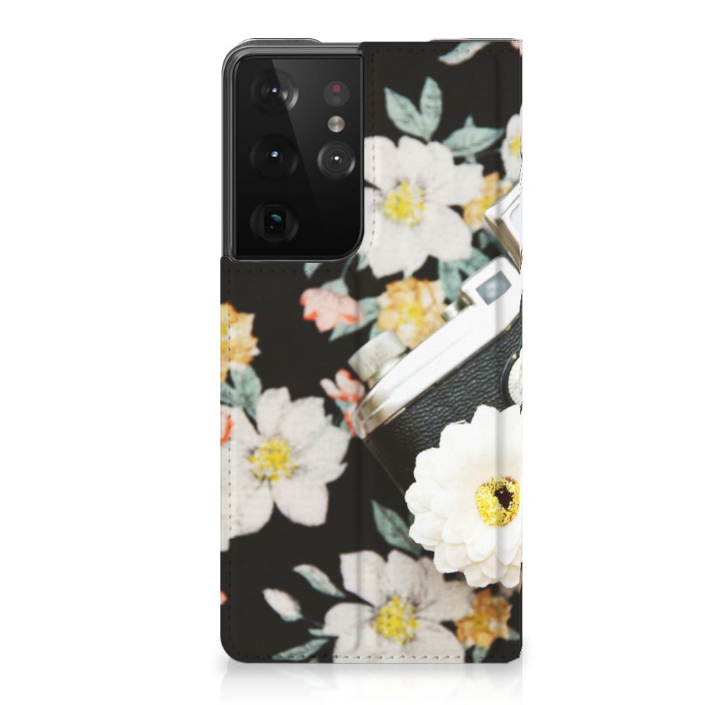 Samsung Galaxy S21 Ultra Stand Case Vintage Camera