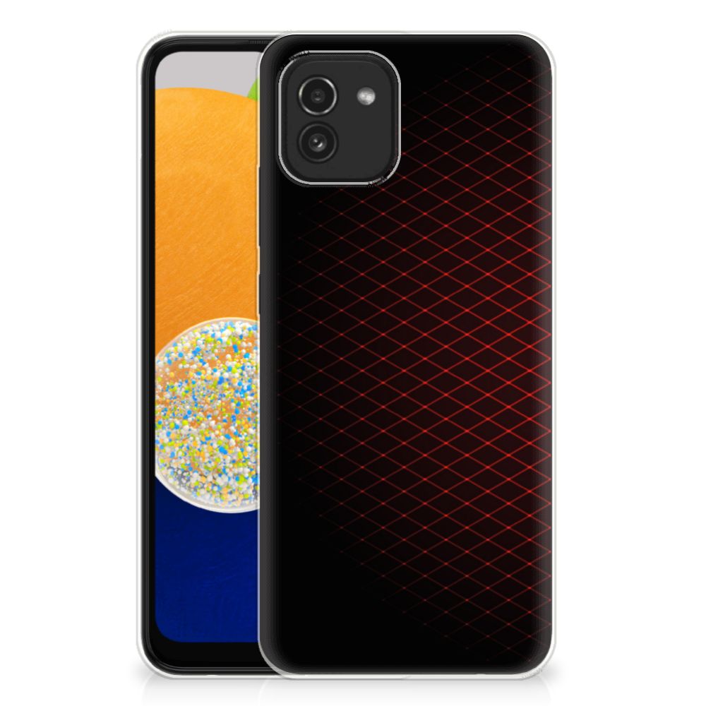 Samsung Galaxy A03 TPU bumper Geruit Rood B2C Telecom