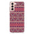Samsung Galaxy S21 FE Doorzichtige Silicone Hoesje Aztec Paars B2C Telecom