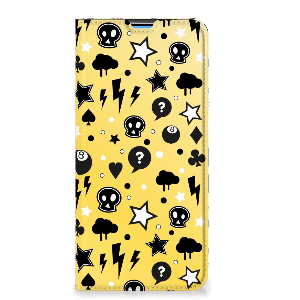 Mobiel BookCase Xiaomi Mi 10T | 10T Pro Punk Geel - B2C Telecom