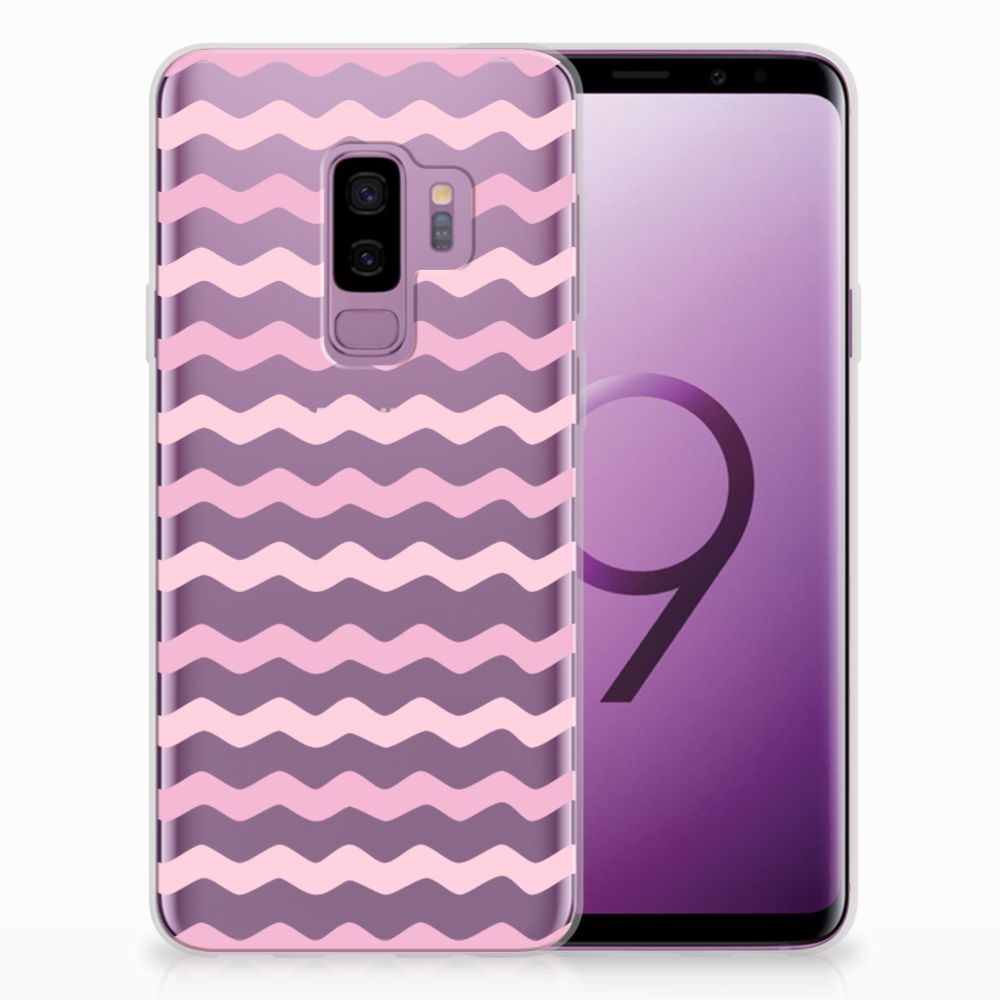 Samsung Galaxy S9 Plus TPU bumper Waves Roze