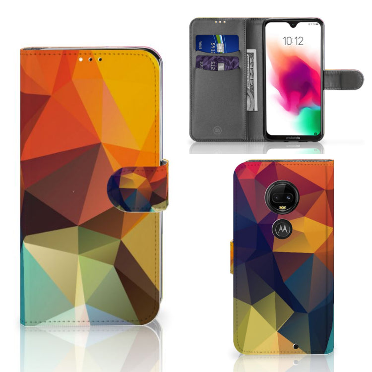 Motorola Moto G7 | G7 Plus Book Case Polygon Color