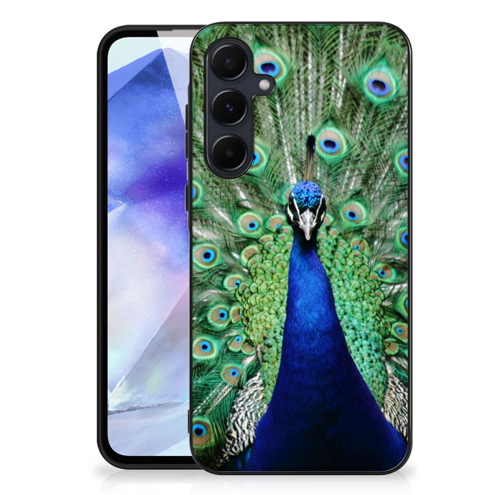 Samsung Galaxy A55 Dierenprint Telefoonhoesje Pauw