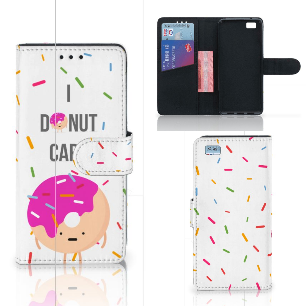 Huawei Ascend P8 Lite Book Cover Donut Roze