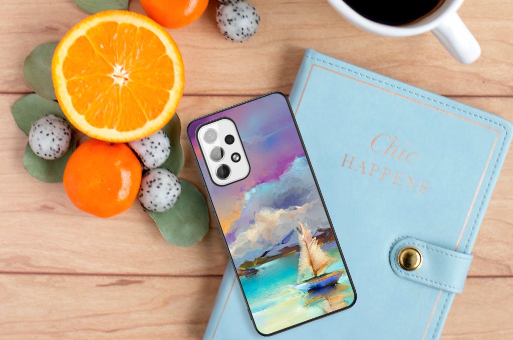 Kleurrijke Telefoonhoesje Samsung Galaxy A73 Boat B2C Telecom