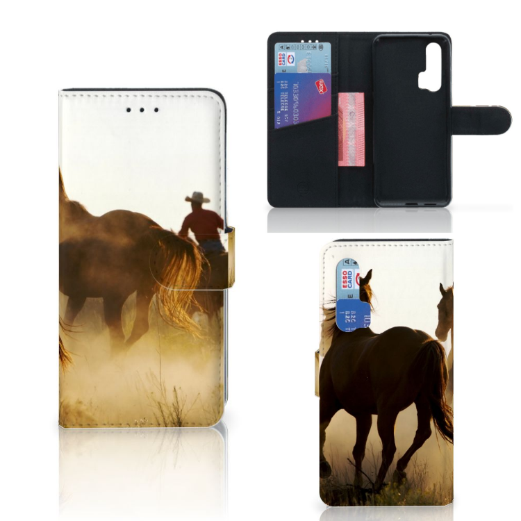 Honor 20 Pro Telefoonhoesje met Pasjes Design Cowboy