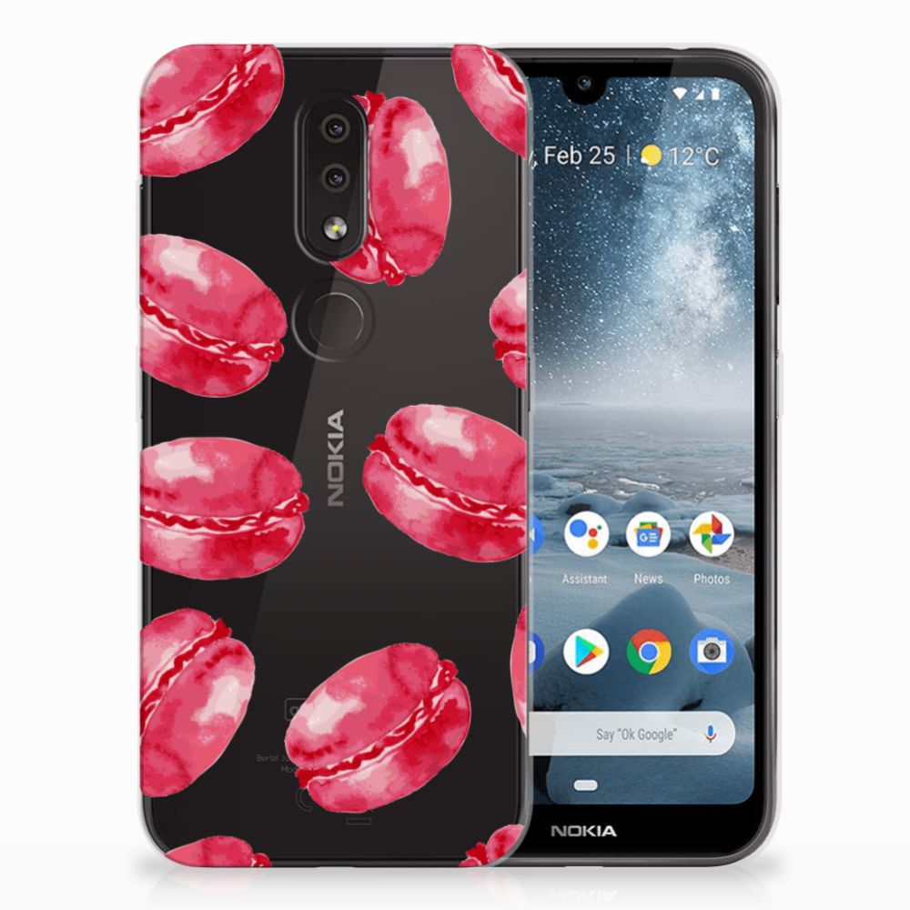 Nokia 4.2 Siliconen Case Pink Macarons