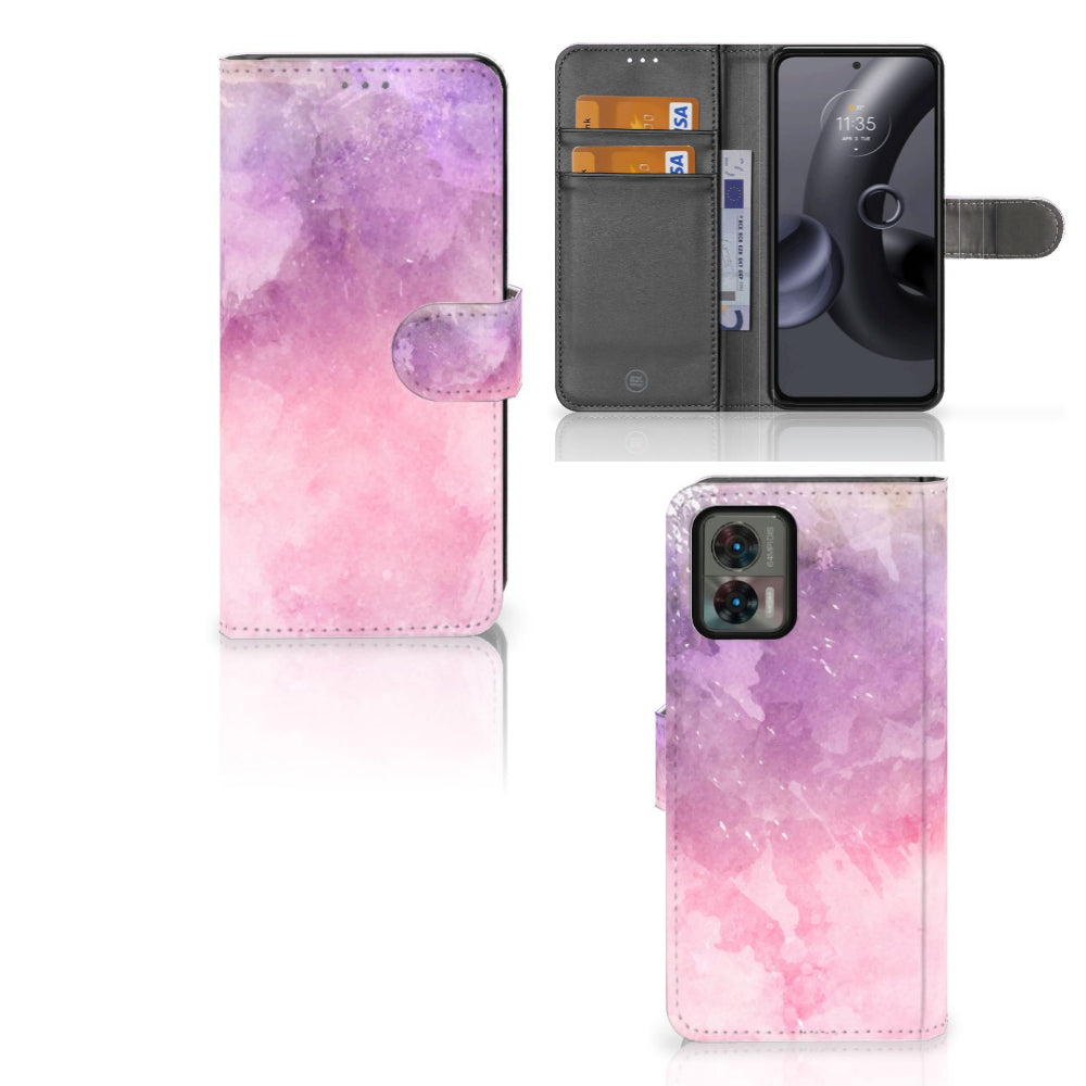 Hoesje Motorola Edge 30 Neo Pink Purple Paint