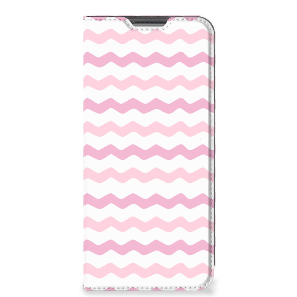 OPPO A96 | A76 Hoesje met Magneet Waves Roze - B2C Telecom