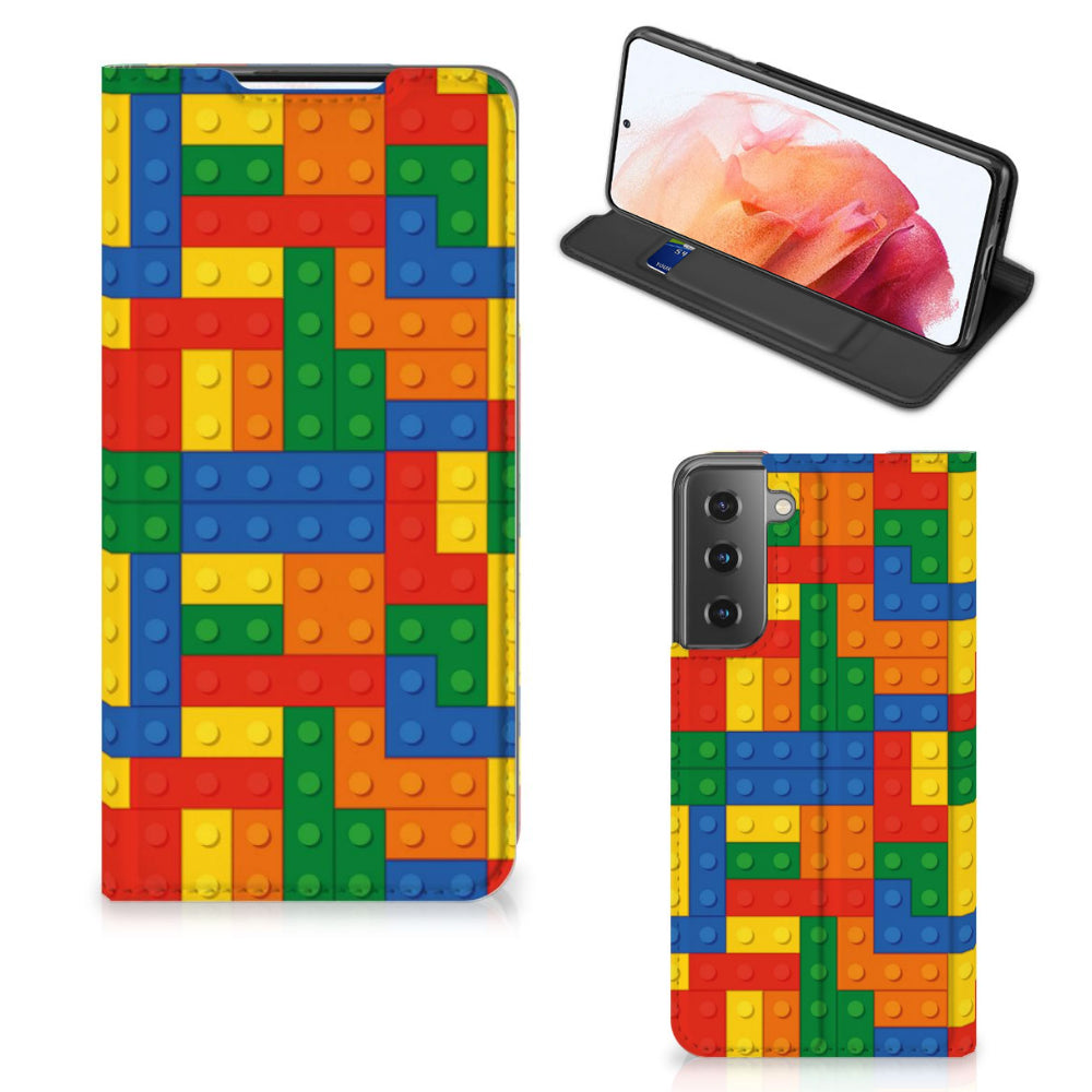 Samsung Galaxy S21 Hoesje met Magneet Blokken