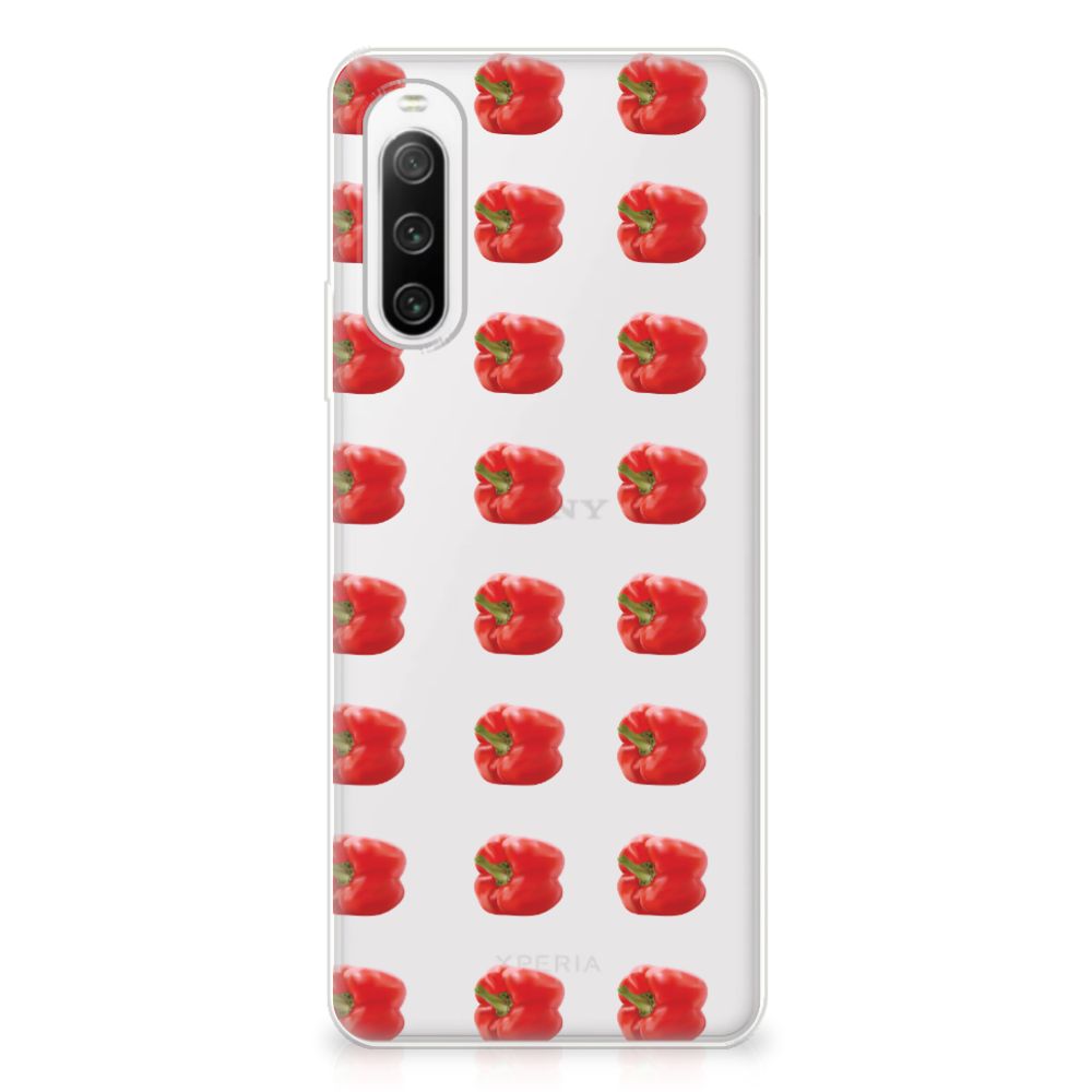 Sony Xperia 10 IV Siliconen Case Paprika Red