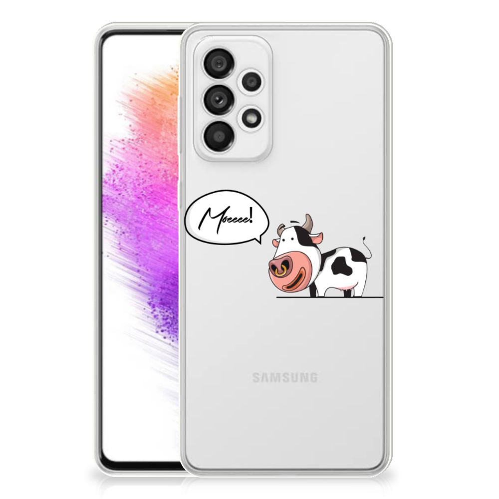 Samsung Galaxy A73 5G Telefoonhoesje met Naam Cow B2C Telecom