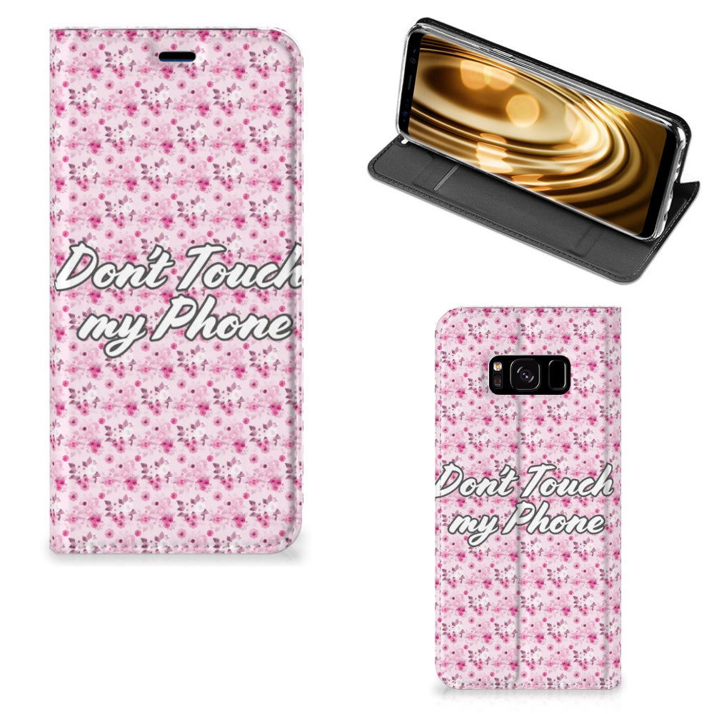 Samsung Galaxy S8 Design Case Flowers Pink DTMP