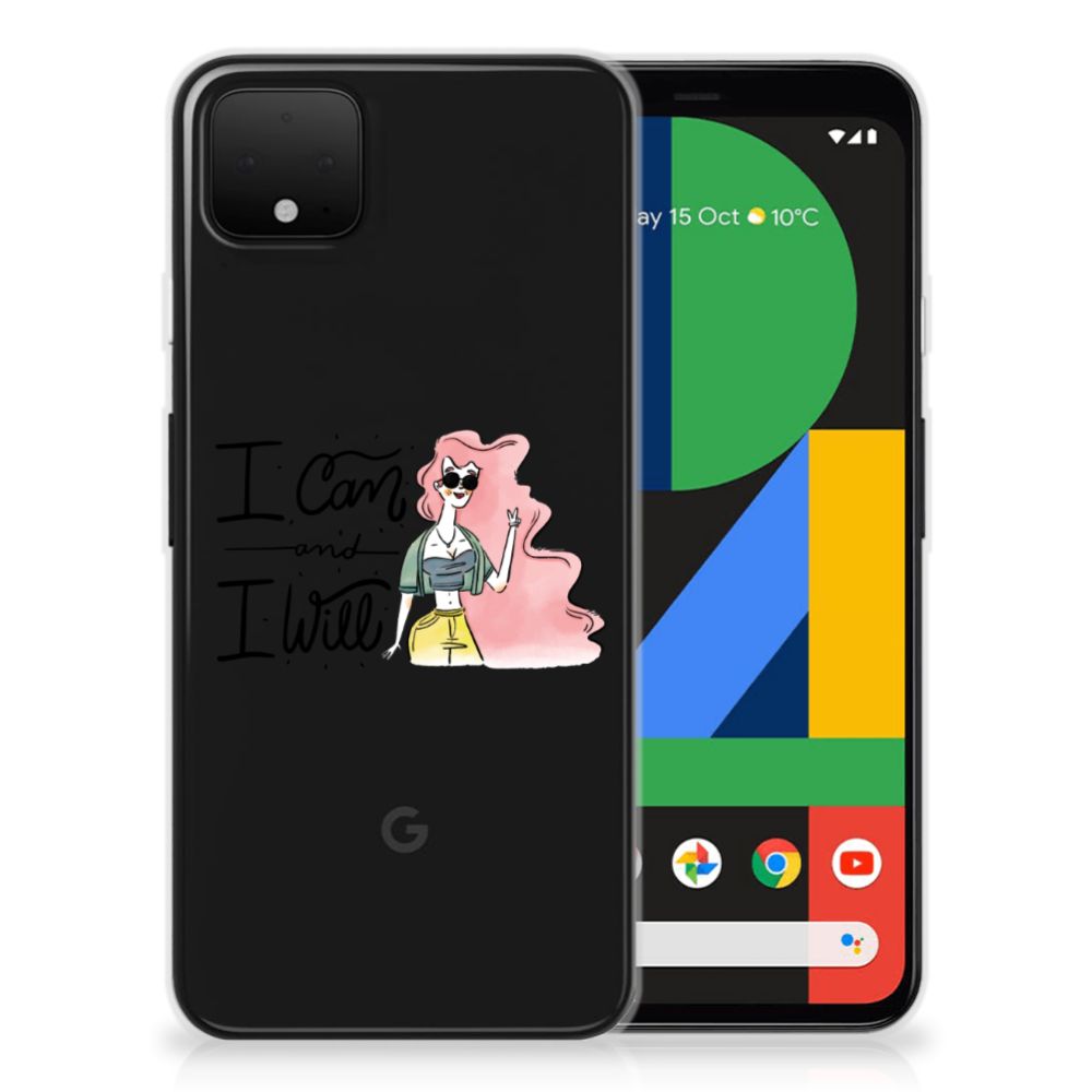 Google Pixel 4 XL Telefoonhoesje met Naam i Can