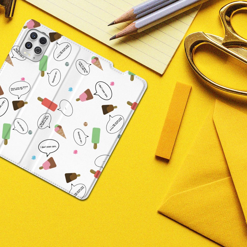Motorola Moto G100 Flip Style Cover IJsjes - B2C Telecom