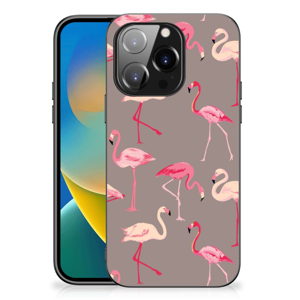 iPhone 14 Pro Dierenprint Telefoonhoesje Flamingo B2C Telecom