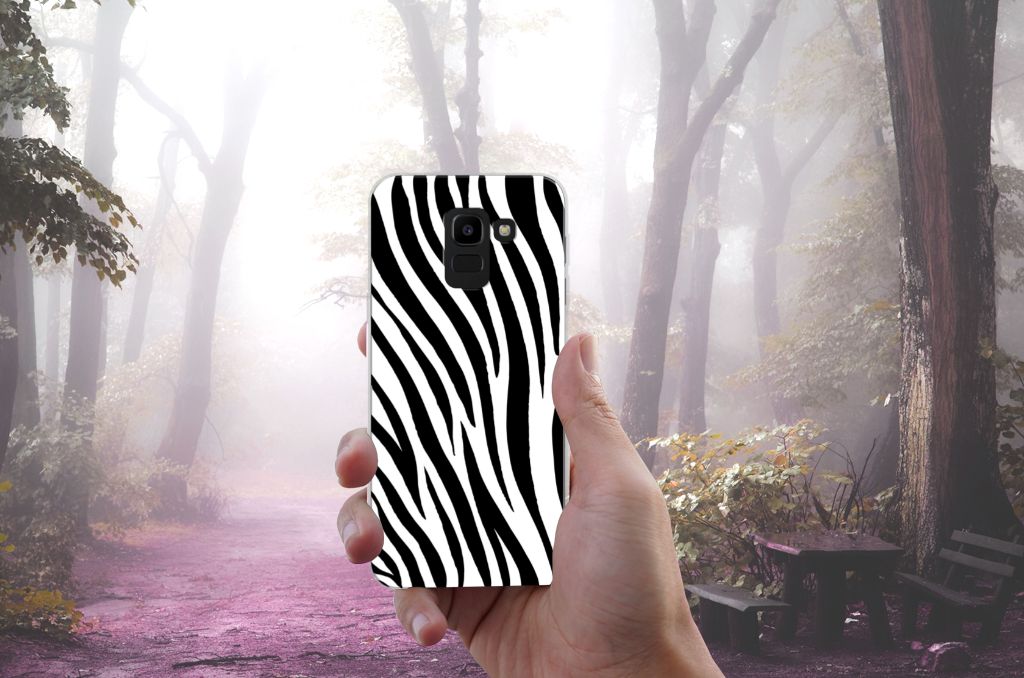 Samsung Galaxy J6 2018 TPU Hoesje Zebra