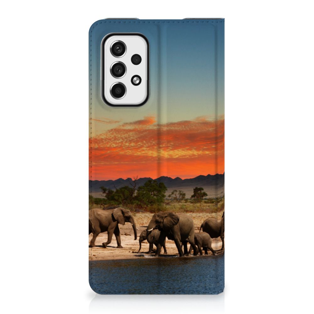 Samsung Galaxy A73 Hoesje maken Olifanten - B2C Telecom