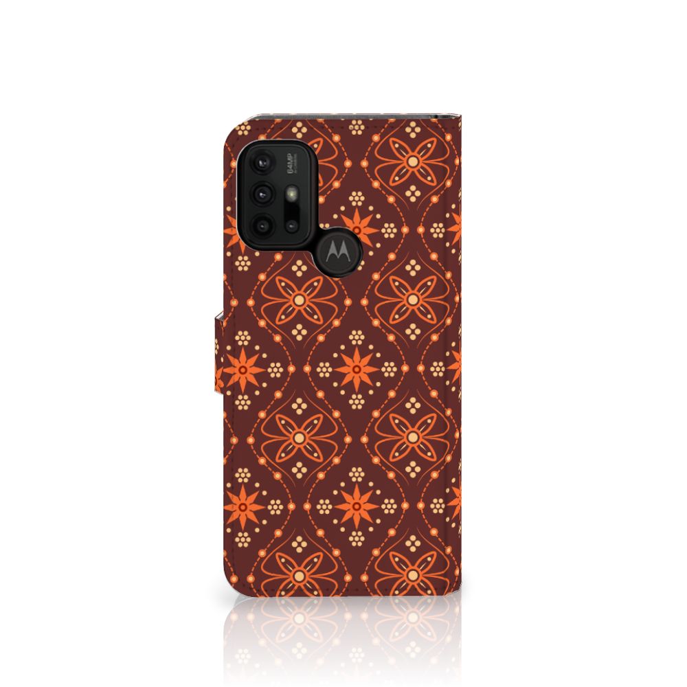 Motorola Moto G10 | G20 | G30 Telefoon Hoesje Batik Brown