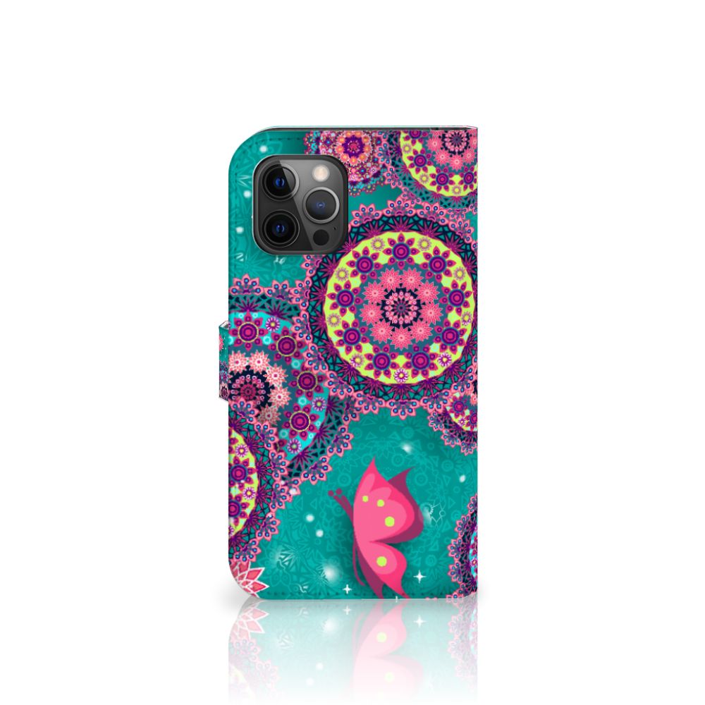 Apple iPhone 12 Pro Max Hoesje Cirkels en Vlinders