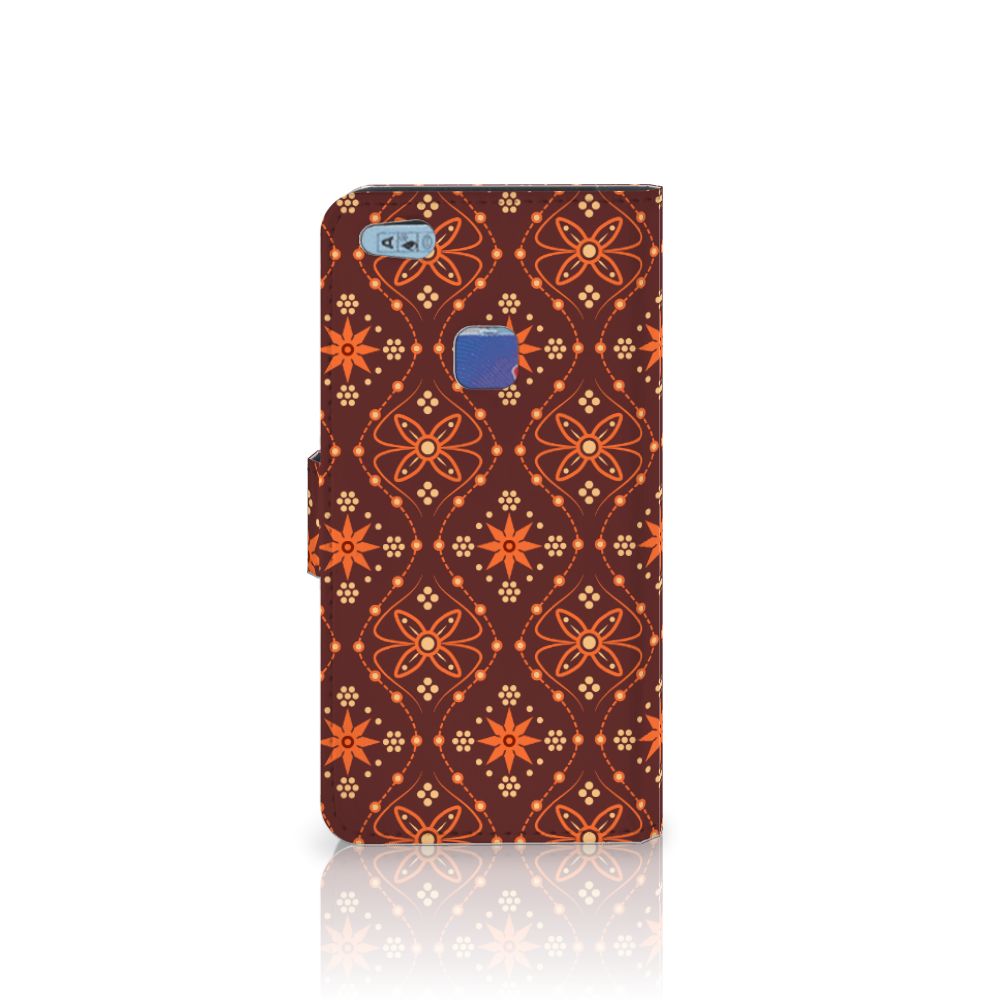 Huawei P10 Lite Telefoon Hoesje Batik Brown