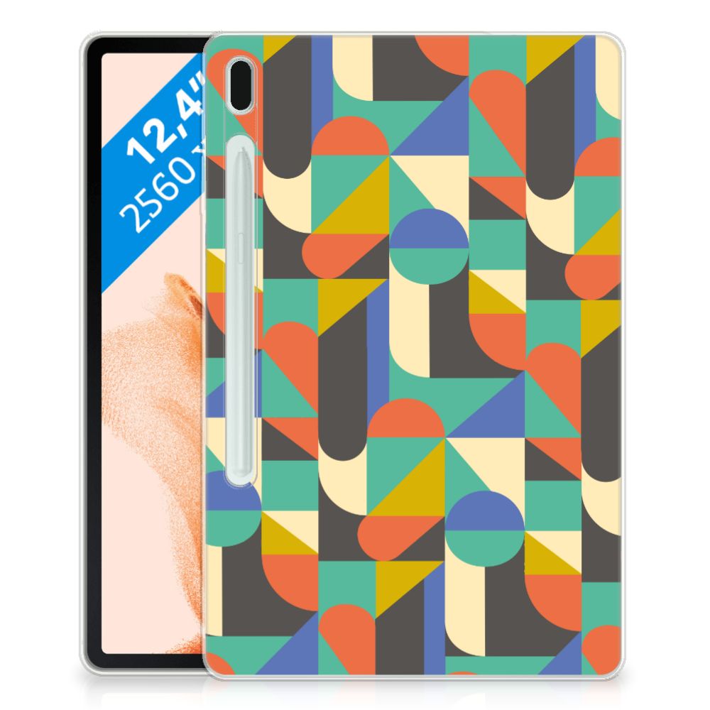 Samsung Galaxy Tab S7FE Hippe Hoes Funky Retro - B2C Telecom