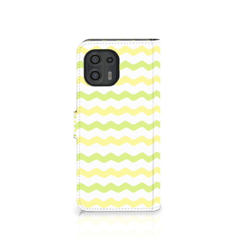 Motorola Edge 20 Lite Telefoon Hoesje Waves Yellow