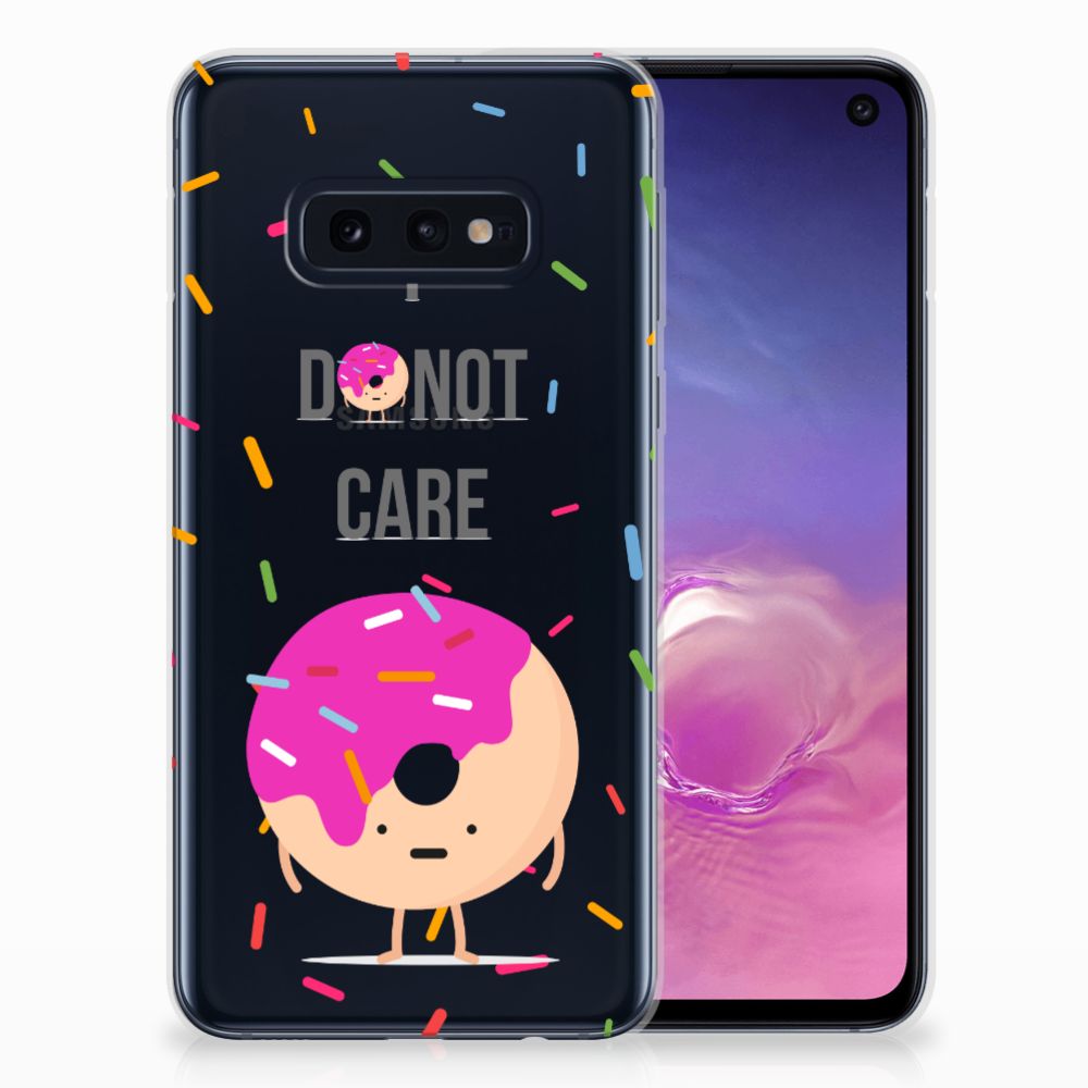Samsung Galaxy S10e Siliconen Case Donut Roze