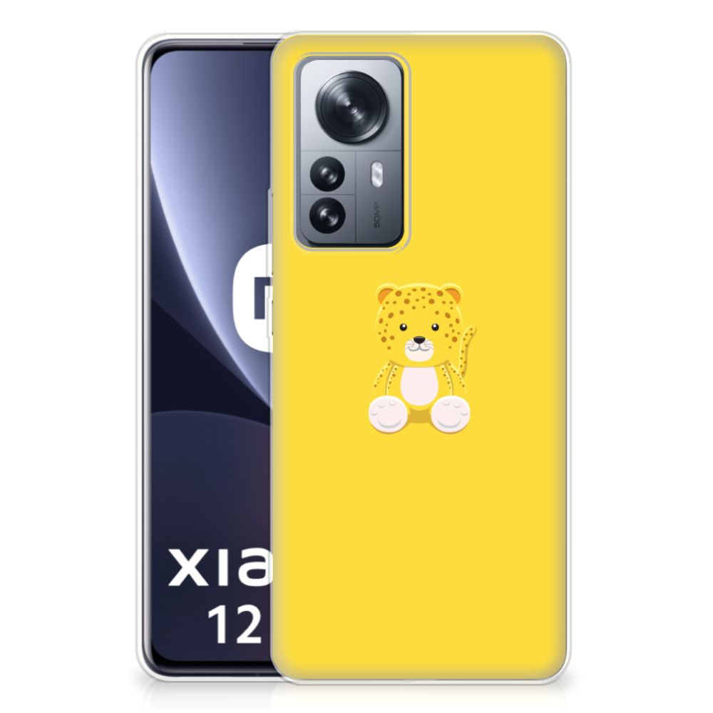 Xiaomi 12 Pro Telefoonhoesje met Naam Baby Leopard B2C Telecom
