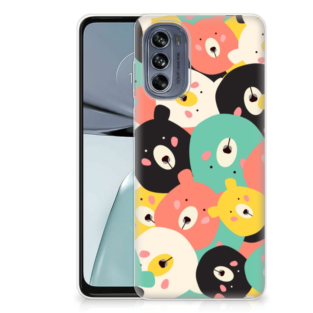 Motorola Moto G62 5G Telefoonhoesje met Naam Bears B2C Telecom
