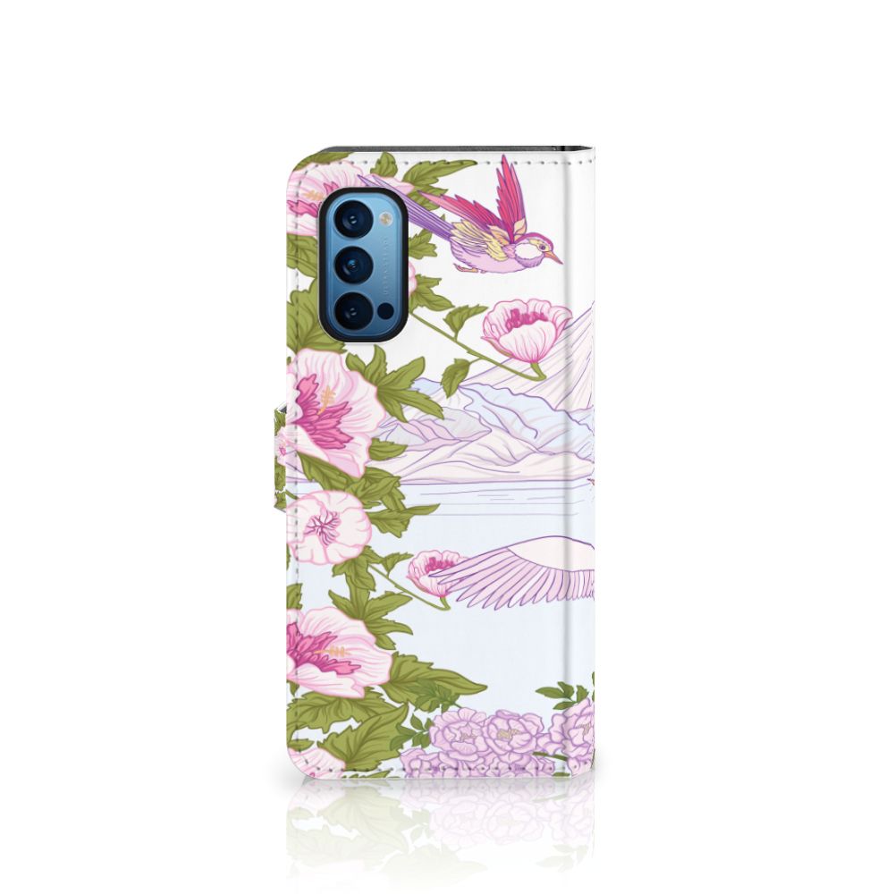 OPPO Reno 4 Pro 5G Telefoonhoesje met Pasjes Bird Standing